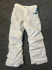 Columbia Starchaser Peak Snow Pants Youth Large Unisex Off-White NWT