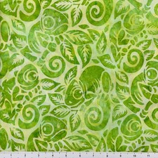 Batik camaleón exclusivo corte de tela Lunn de 1 yarda 100 % algodón 4110 verde lima