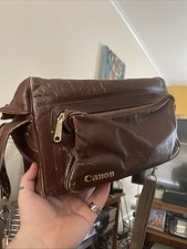 Vintage Leatherette Canon Camera Bag