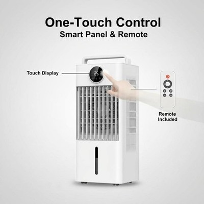 Air Conditioner 10L Portable Swamp Cooler Evaporative Air Cooler with Touch Key