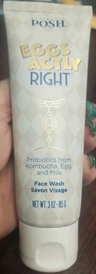 Perfectly Posh Eggs Actly Right Face Wash 3 oz. New Sealed