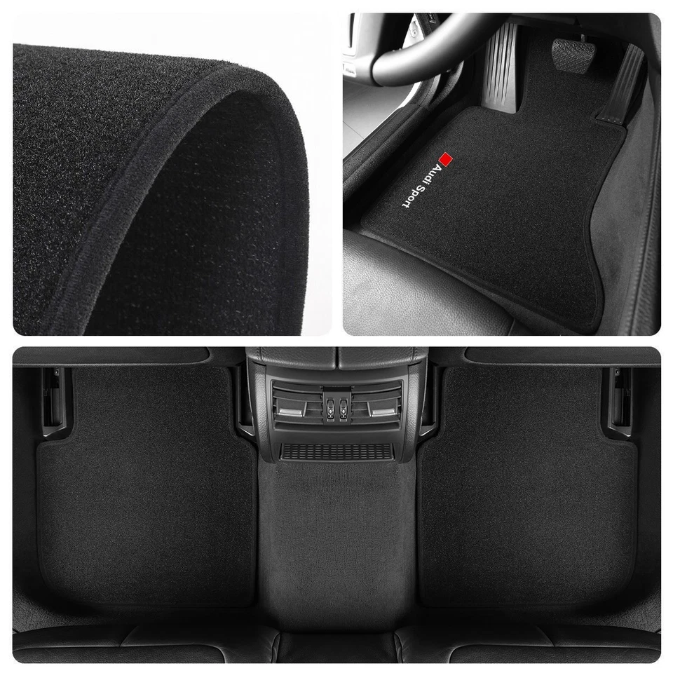 For Audi Q7 4L 2005-2015 Quality Carpet Velour Car Floor Mats Liners RHD - image 2 of 4