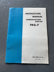 VTG YAESU FRG-7 INSTRUCTION MANUAL & SCHEMATIC ORIGINAL NOT A COPY