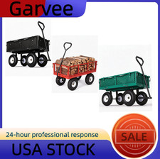 Versatile Outdoor Utility Cart-400LBS Heavy-Duty, 10" All-Terrain Pneumatic Tire