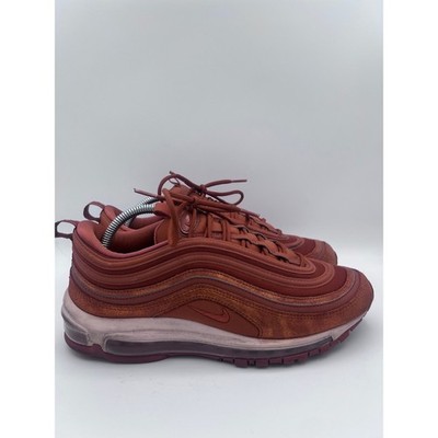 Nike Air Max 97 LX Bio Beige Team Red Womens Sneakers AV8198-201 Size 11
