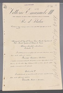 BENITO MUSSOLINI AUTOGRAPH ON DOCUMENT W/ KING OF ITALY VICTOR EMMANUEL 1936