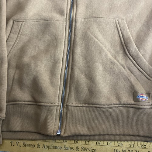 Felpa con cappuccio uomo Dickies foderata termicamente full zip in pile - A85X7 - nuova con etichette large reg - Foto 4 di 13