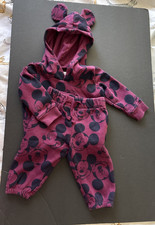 GAP x Disney Baby Mickey Mouse Sweatshirt Hoodie  Sweatpants Set 6-12Mos.