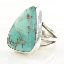 Turquoise Sterling Silver Ring Size 6 1/4