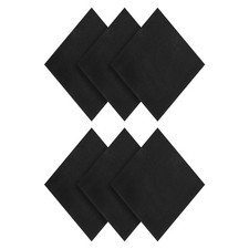 6 Pcs 4x4x1/8 Inches Adhesive Foam Padding Closed-cell Foam Sheet, Black