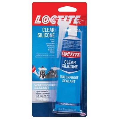 Loctite Clear Silicone Waterproof Sealant-2.7oz - 6 Pack