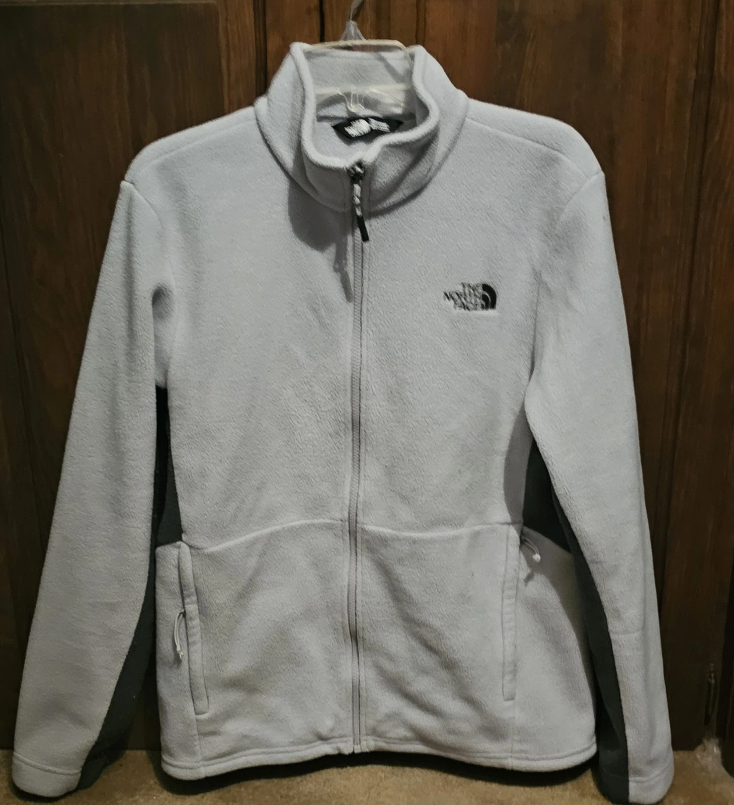 North Face Fleece Jacket Mens M Gray Dark Gray