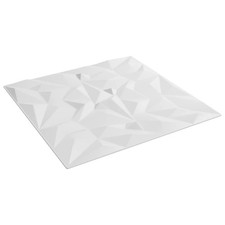 Wall Panels 12 pcs White 50 x 50 cm XPS Foam vidaXL