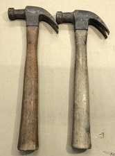 Lote de 2 martillos de garra Plumb 20 oz mango de madera líder vintage