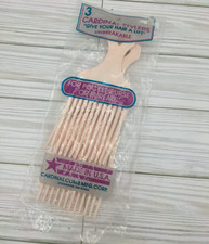 Vtg Hair Afro Pick Lift Cardinal Comb Stylers Plastic Peach Made In USA