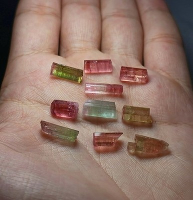 Naturel Top Quality  Bicolor And Multi Color   Tourmaline Lot From Afg