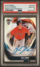 2019 Finest #FFAKT KYLE TUCKER Firsts Autographs Auto Rookie RC Dodgers PSA 10