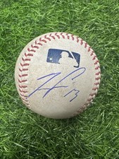 Ronald Acuna Jr. Game Used Baseball RBI Single “Stolen Base #15” 2023 MLB Auth