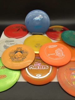 Disc Golf Set Lot Of 12 From Innova/Discraft And Latitude
