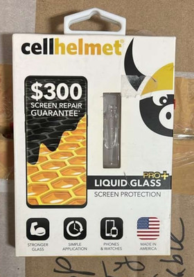Cellhelmet Liquid Glass Universal Screen Protector for Phones Clear
