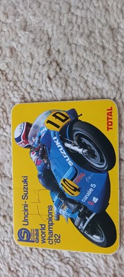 Moto Grand Prix /  Franco Uncini I Original Autogramm auf Aufkleber 