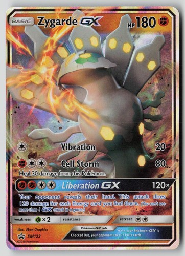 Zygarde GX - SM122 Holo Promo Sun & Moon Promo Pokemon Holo LP
