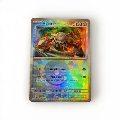 Misprint Pokemon TCG Prismatic Heatran 068/131 Pokeball Texture Shift Error