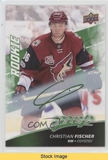 2017 Upper Deck MVP High Series Rookies Green Script Christian Fischer READ kr0