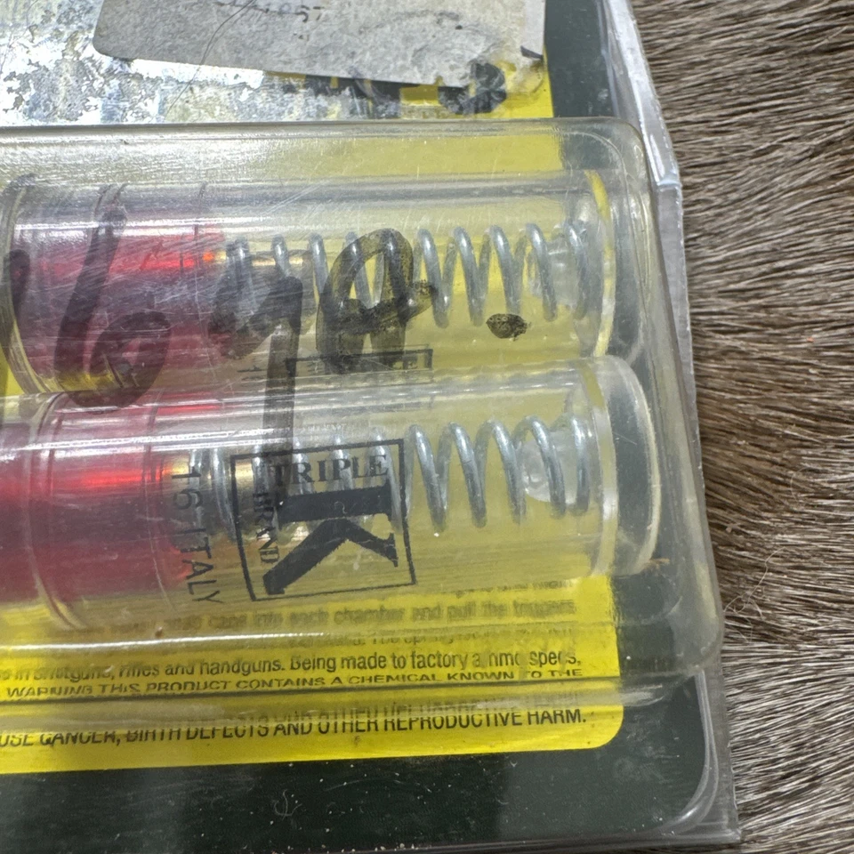 Tapas a Presión Marca Triple K A815 Calibre 16 (Paquete de 2) Hecho en Italia Nuevo de Lote Antiguo No Abierto Foto 4 de 4