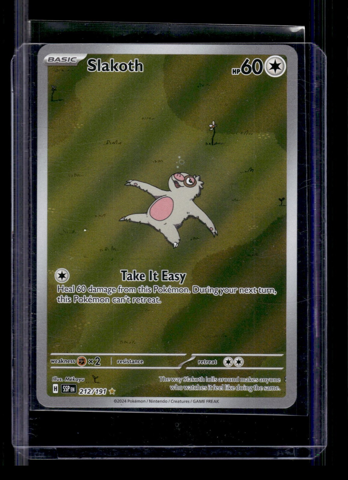 Pokemon Slakoth - 212/191 - SV08: Surging Sparks (SSP)