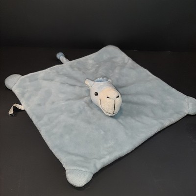 JGTC Dubai UAE Blue Camel Plush Lovey Security Blanket Soft Stuffed Animal Toy