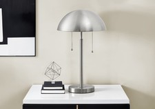 Lighting - 20"h - Table Lamp - Silver Metal - Contemporary - Modern