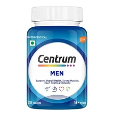 Centrum Men, 23+ Multivitamin | Overall Health, Strong Bones & Immunity - 30Tabs