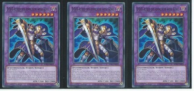 YU GI OH 3x D/D/D ALFRED DER HIMMLISCHE WEISE KÖNIG  BPRO-DE033 COMMON 1.AUFLAGE