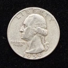 90% Silver - 1955 Washington Quarter  - 14-4