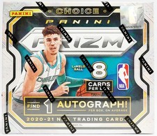 2020-21 Panini Prizm Choice Basketball Factory Sealed Hobby Box NBA