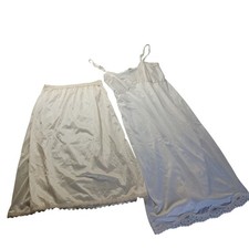 Mel-Lin Vintage 80s Full Slip 34 Half Slip Small Womens Lace Lingerie Lot
