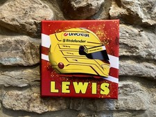 Lewis Hamilton F1 Canvas 20cm Wall Decor Art Helmet 2025 F1 Gift