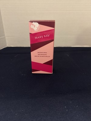 New In Box Mary Kay Masking Minis Pink Clay & Renewing Gel Mask Set  #188342