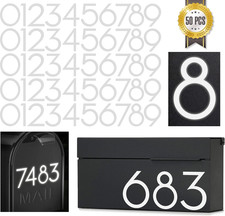 3 inch Reflective Mailbox Numbers Sticker 0-9, 5 Sets 