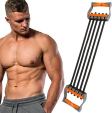 Chest Expander for Men Adjustable Forearm Strengthener with Removable Tubes A...
