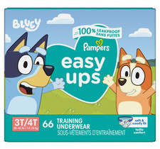 Pampers Easy Ups Training Underwear, Boys, Size 3T-4T, 66 CT