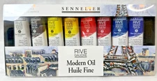 Sennelier Rive Gauche Artists Oil Color - Set of 10 - 21 ml - only 1 tube opened