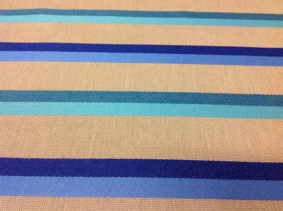 Parasol/Estado Plateado Tela EXTERIOR - Festival Rayas/Mar Profundo - 3,25 yardas (41436) Foto 2 de 3