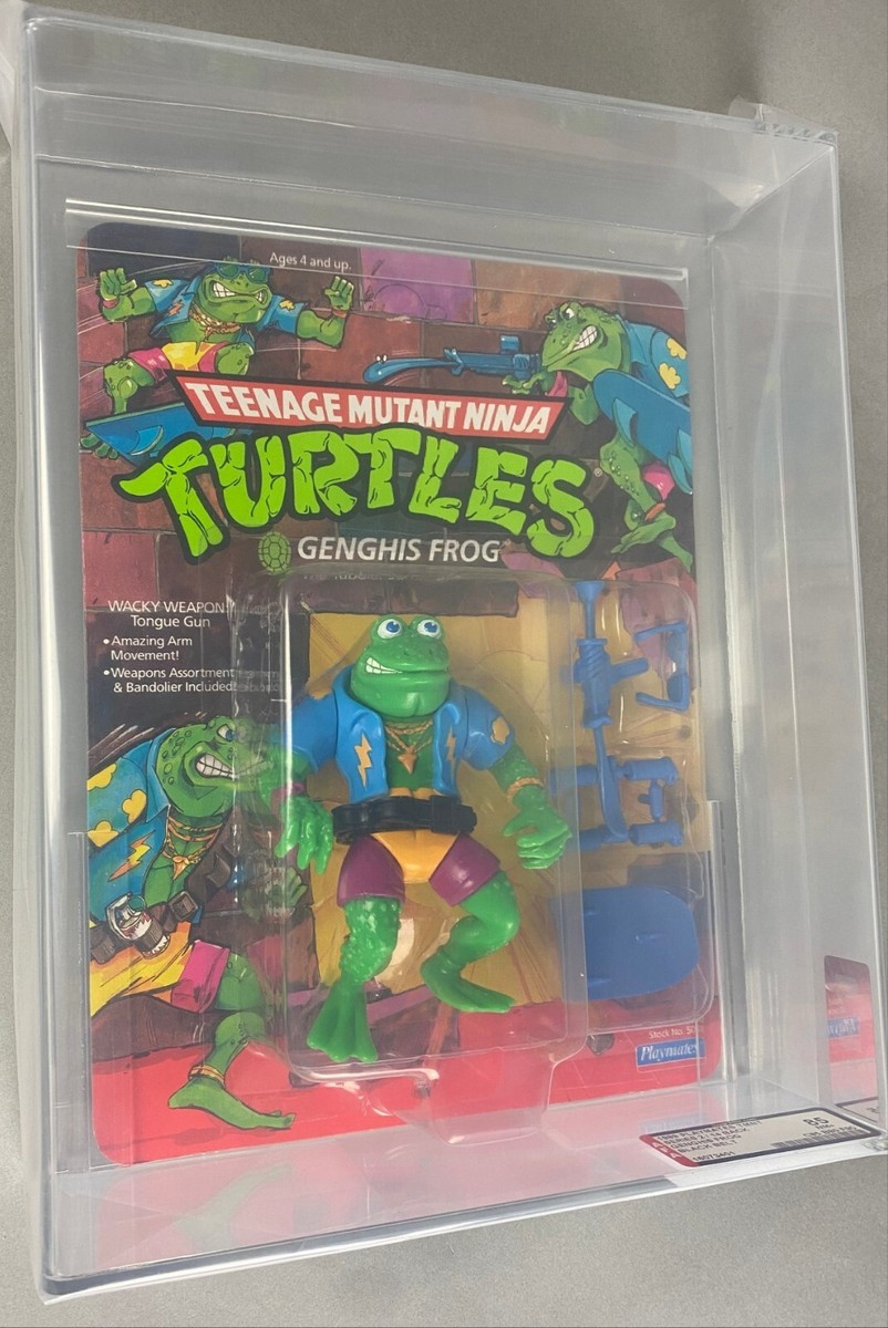 TMNT Genghis Frog Graded AFA 80 Figure TMNT 1989 Playmates | eBay