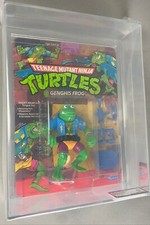 TMNT Genghis Frog Graded AFA 80 Figure TMNT 1989 Playmates