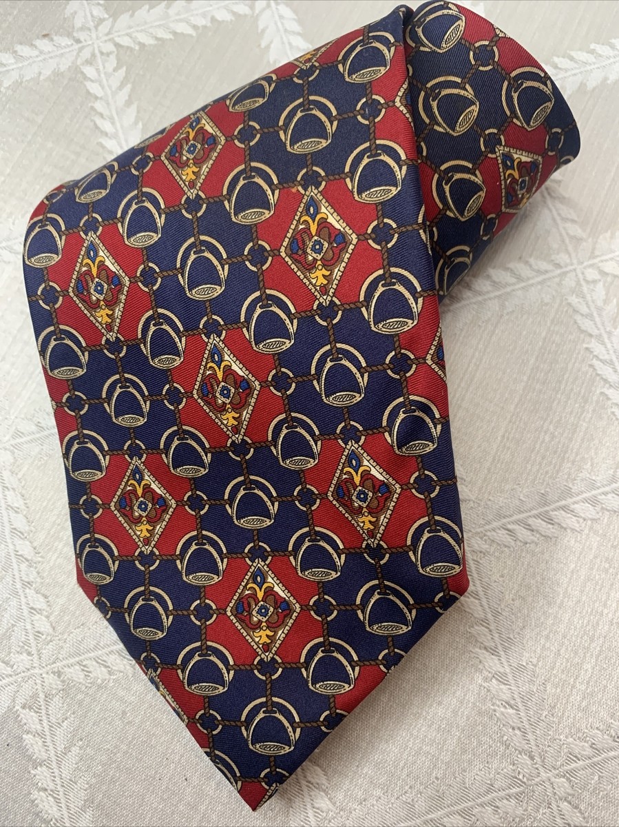 Vintage FENDI Tie 100% Silk Mens Necktie Made in Italy MCM