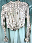 New ListingAntique Edwardian pigeon bust cotton bodice + Collar + Belt