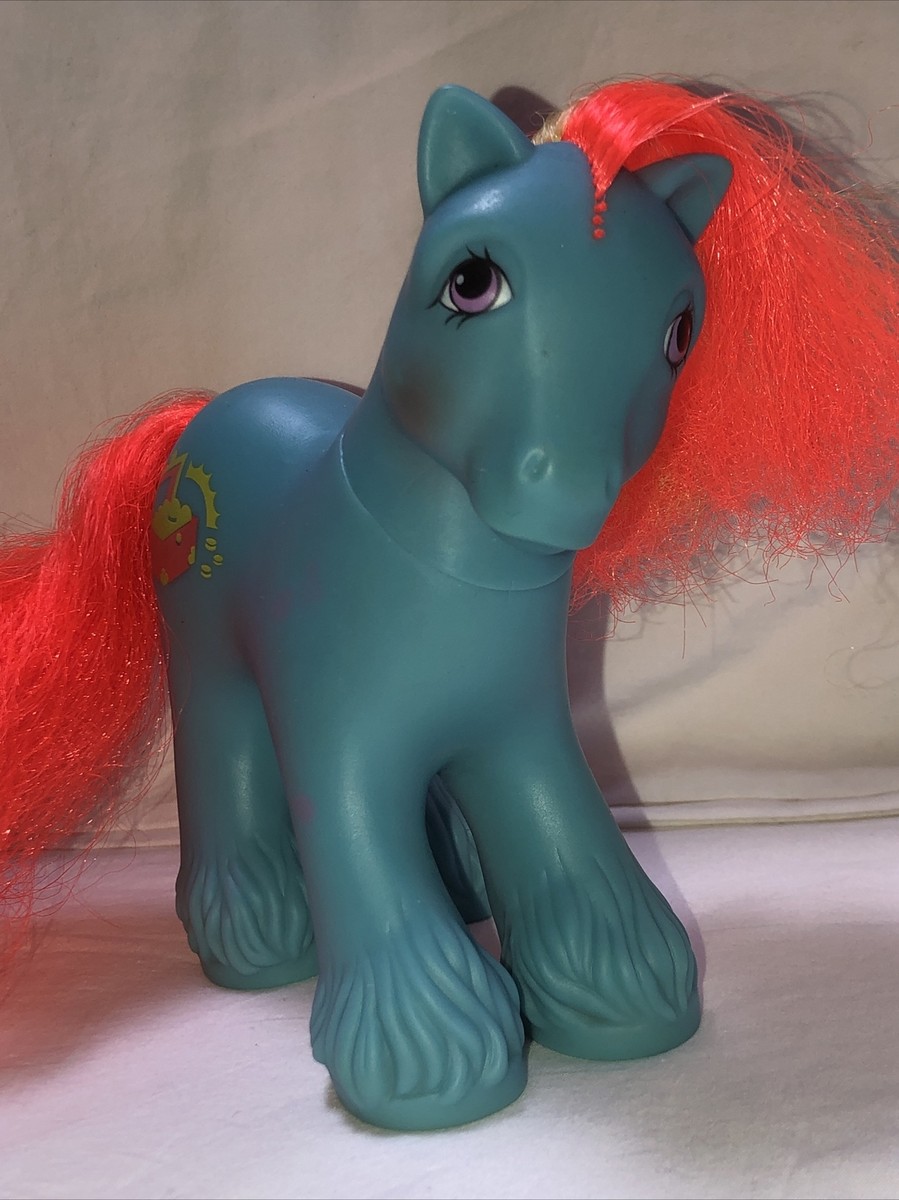 Vintage My Little Pony G1 Big Brother Barnacle Blue Pony-Treasure