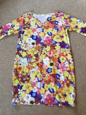 Yellow Multi Flower Power Midi Dress. XXL